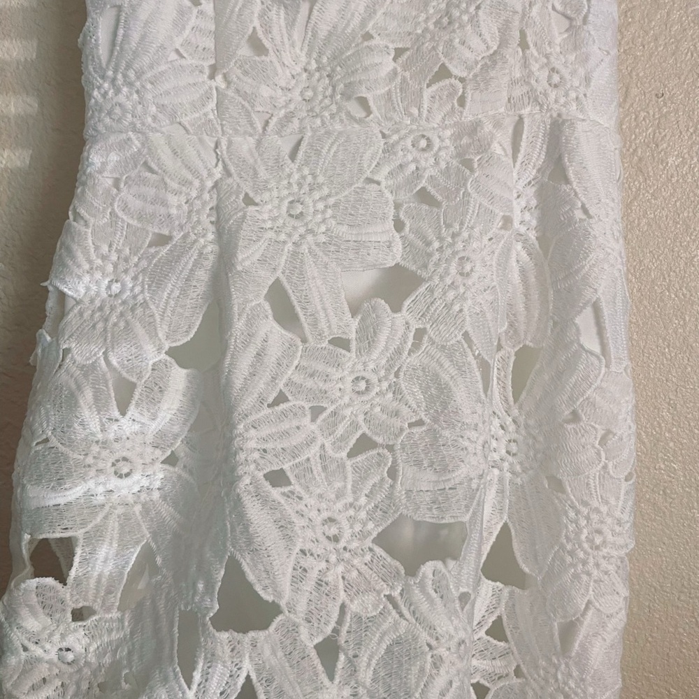 Astr the label white bodycon lace Dress M - Picture 3 of 8